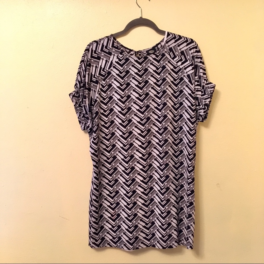 Bobeau black and white minidress